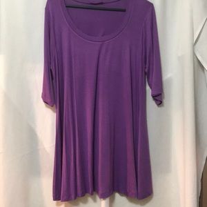 Swinging tunic pretty purple
